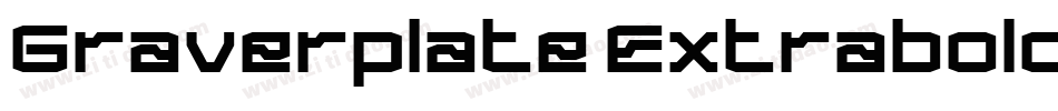Graverplate Extrabold字体转换